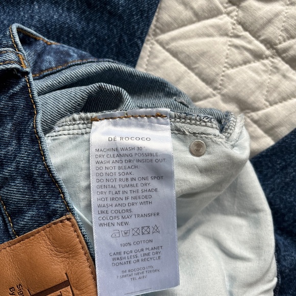 De Rococo No.5 High Waist Straight Cropped Denim - Picture 11 of 11